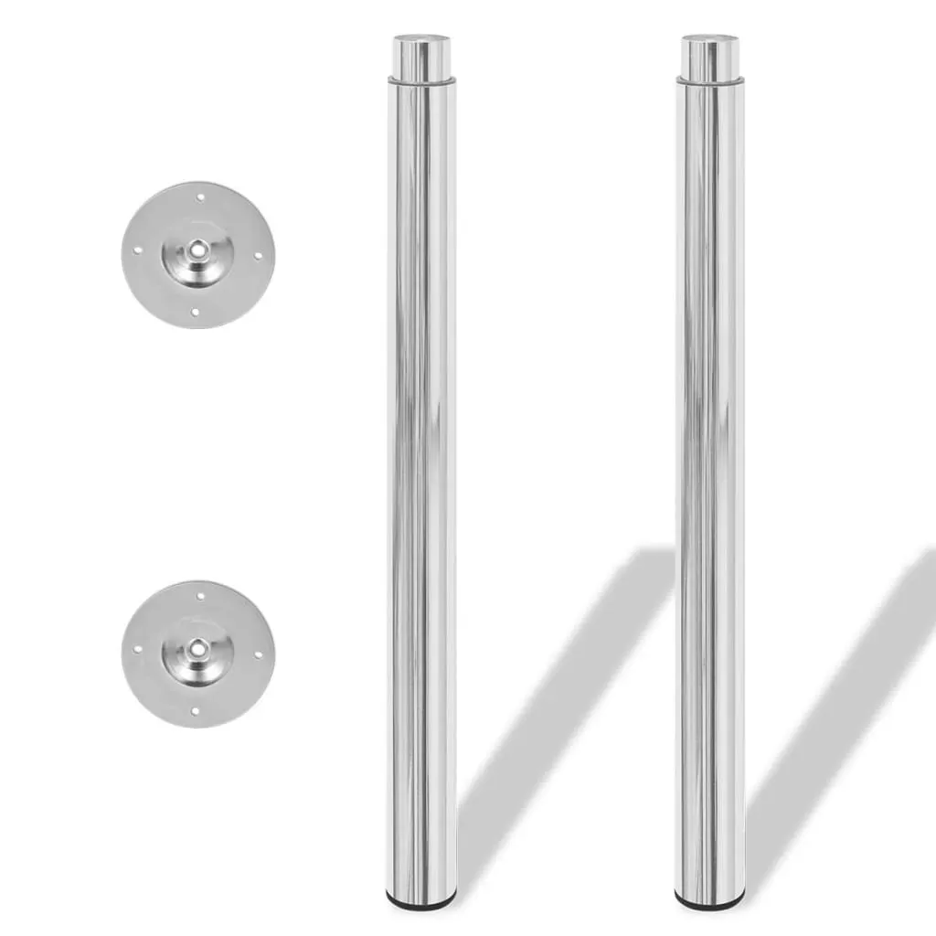 Telescopic Table Legs Chrome 710 mm-1100 mm Price