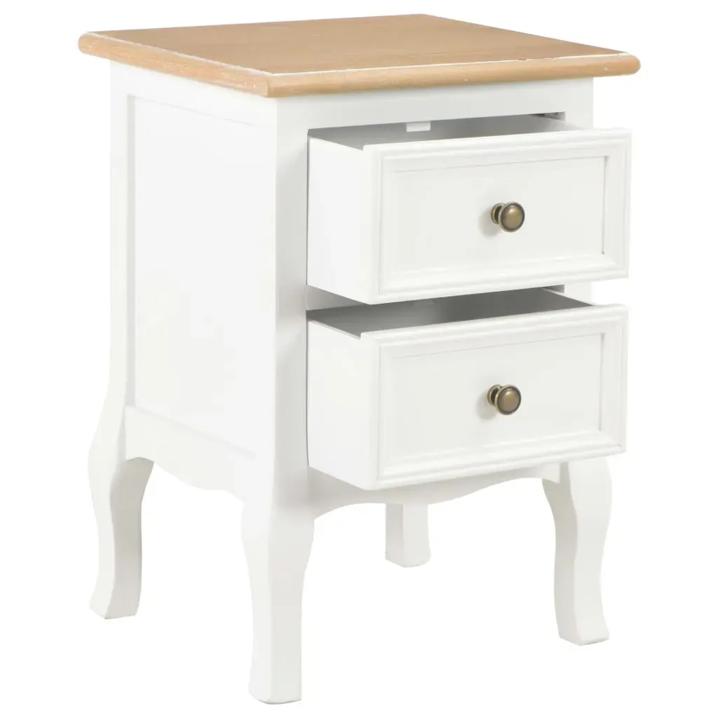 Dubuque Bedside Cabinet 2 pcs 35x30x49 cm MDF Price