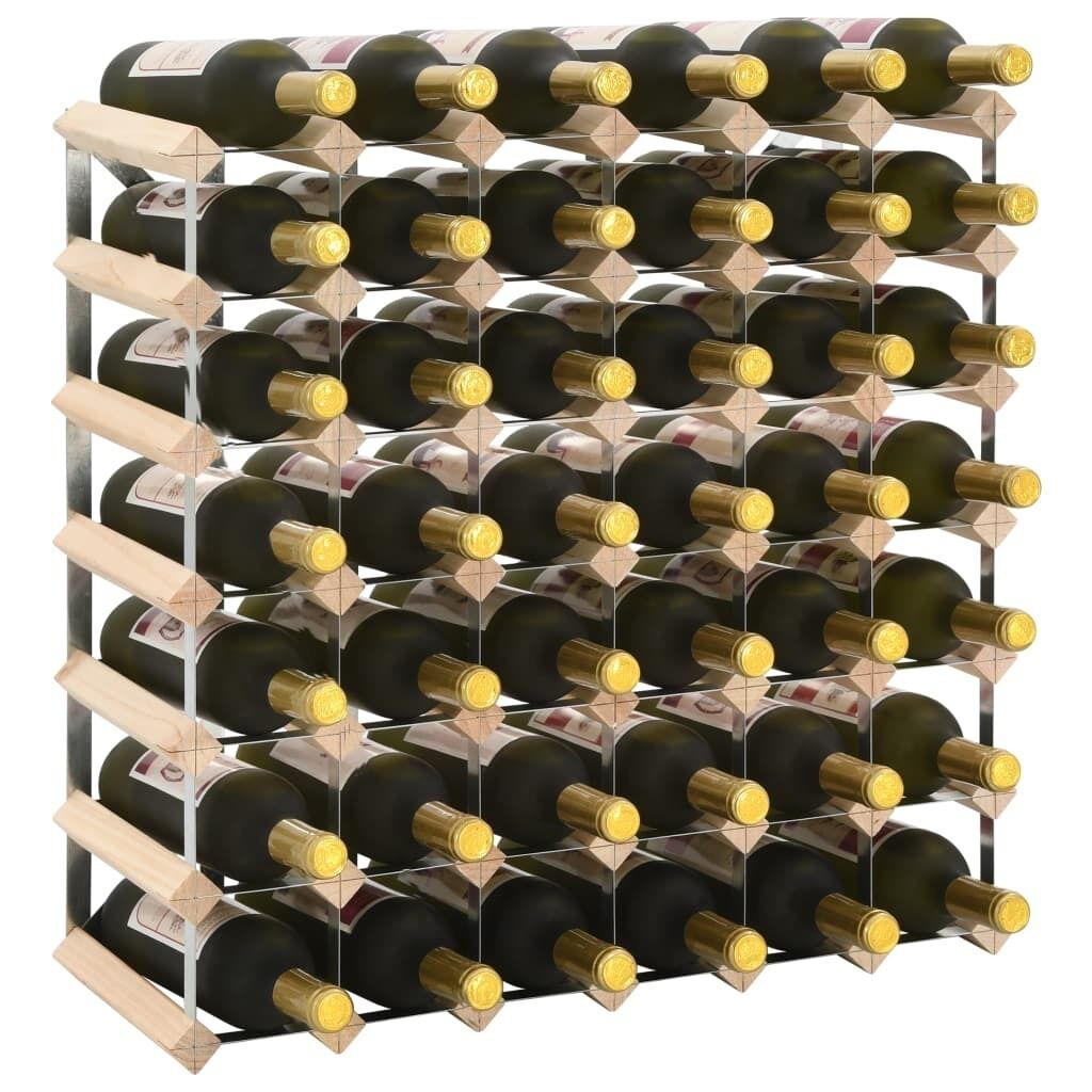 Wine Rack for Bottles Solid Pinewood Price