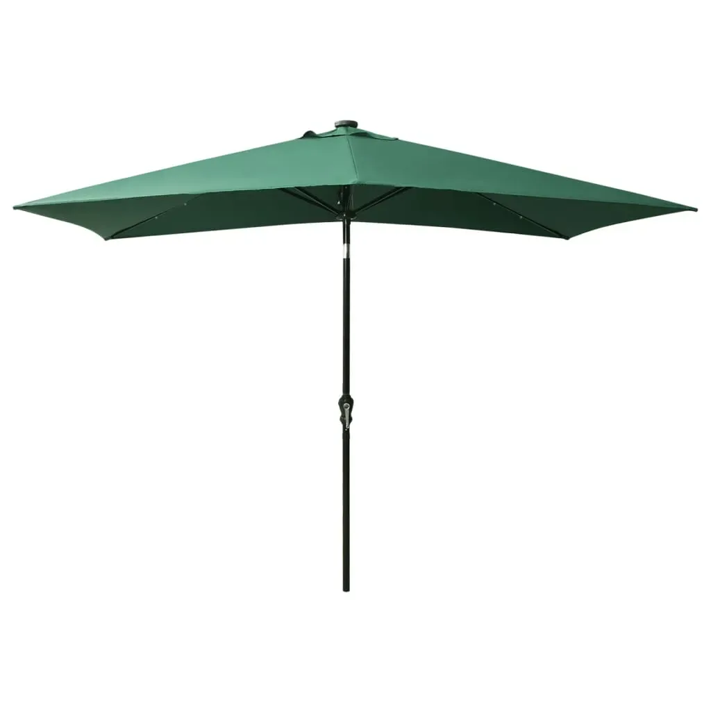 Parasol with LEDs and Steel Pole 2x3 m Price