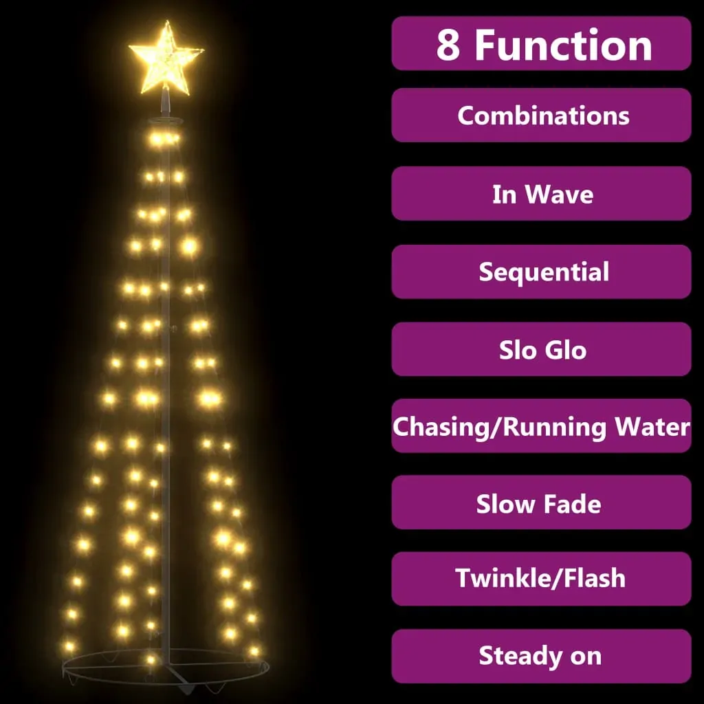 Christmas Cone Tree 70 Warm White LEDs Decoration Price