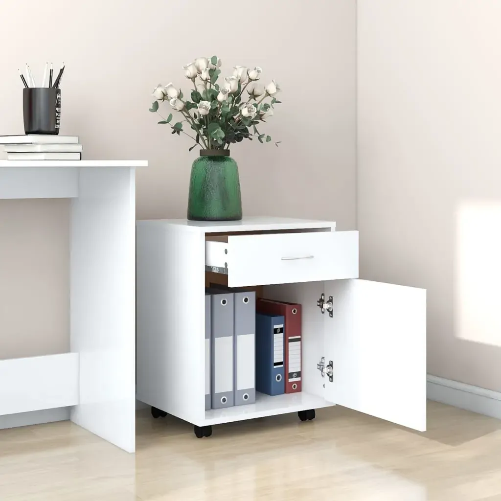 Rolling Cabinet 45x38x54 cm Engineered Wood Price