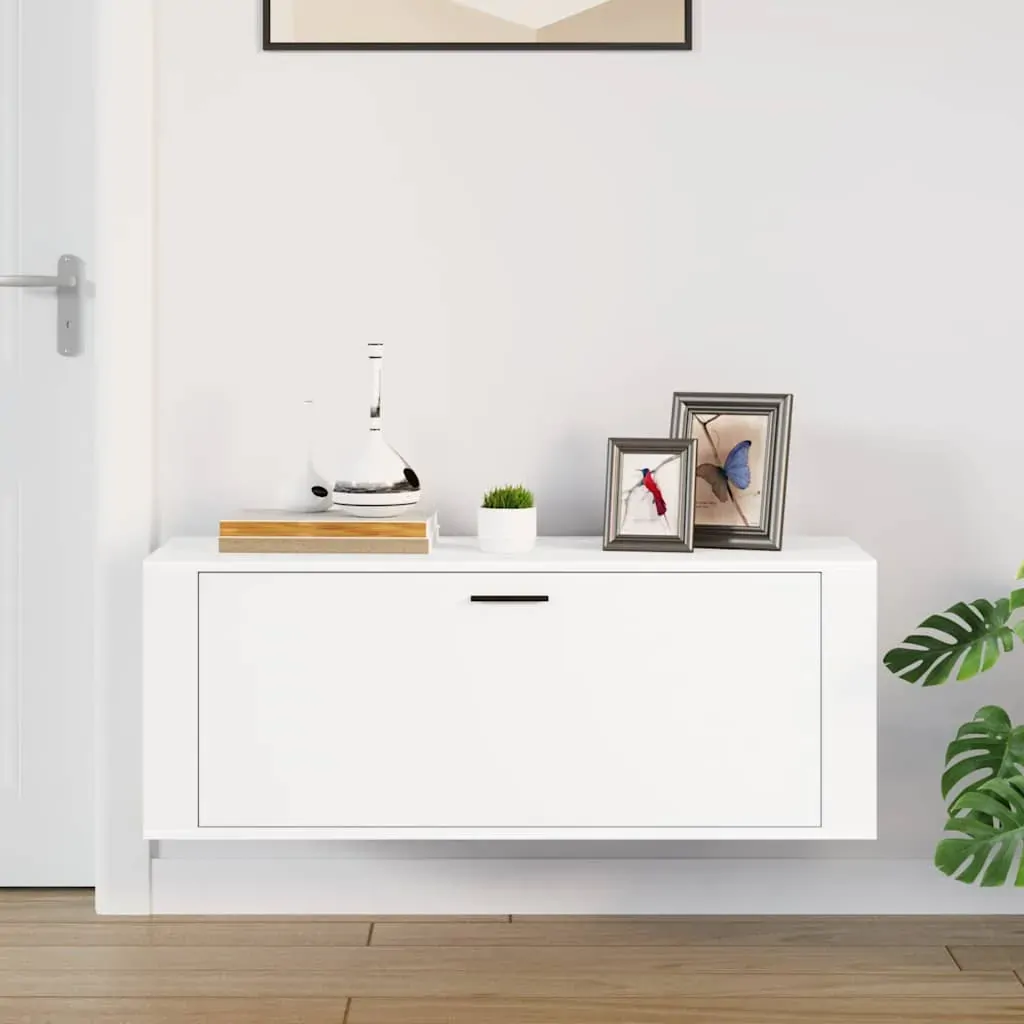 Wall Shoe Cabinet 100x35x38 cm Engineered Wood Price