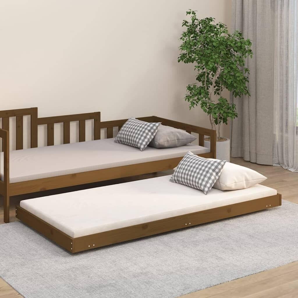Bed Frame 92x187 cm Solid Pine Wood Single Size Price