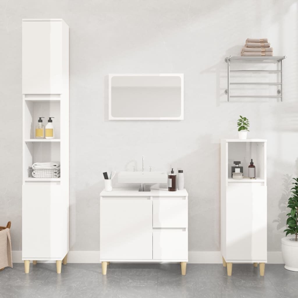 Bathroom Cabinet 30x30x190 cm Engineered Wood Price
