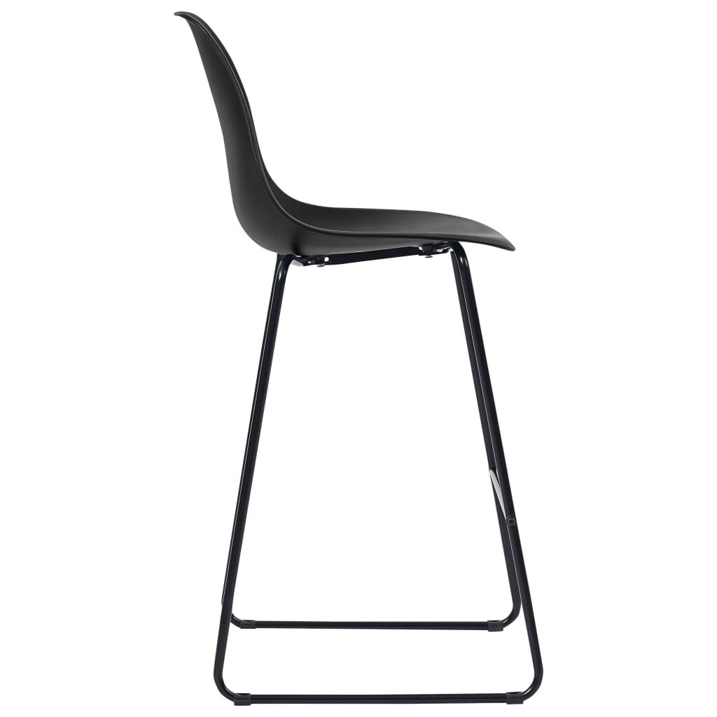 Bar Chairs 4 pcs Black Plastic Price