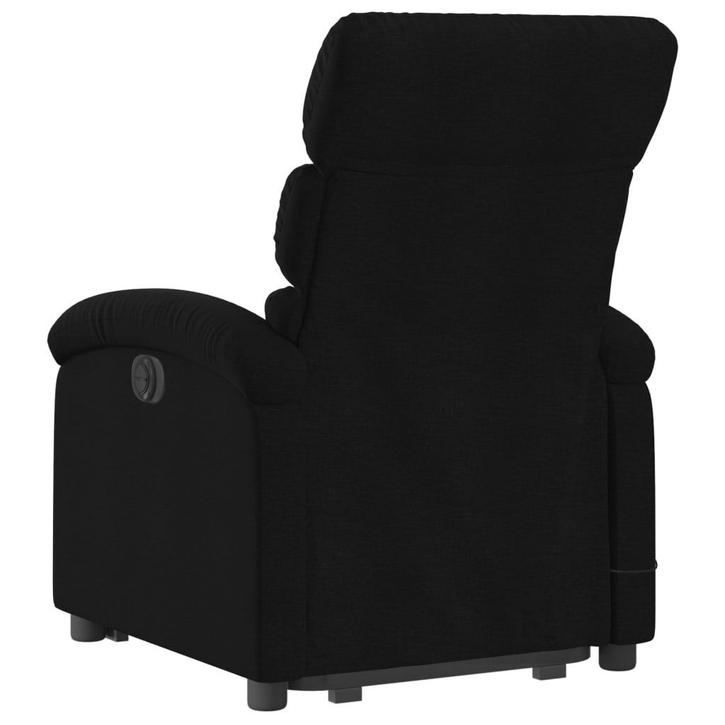 Stand up Massage Recliner Chair Black Fabric Price