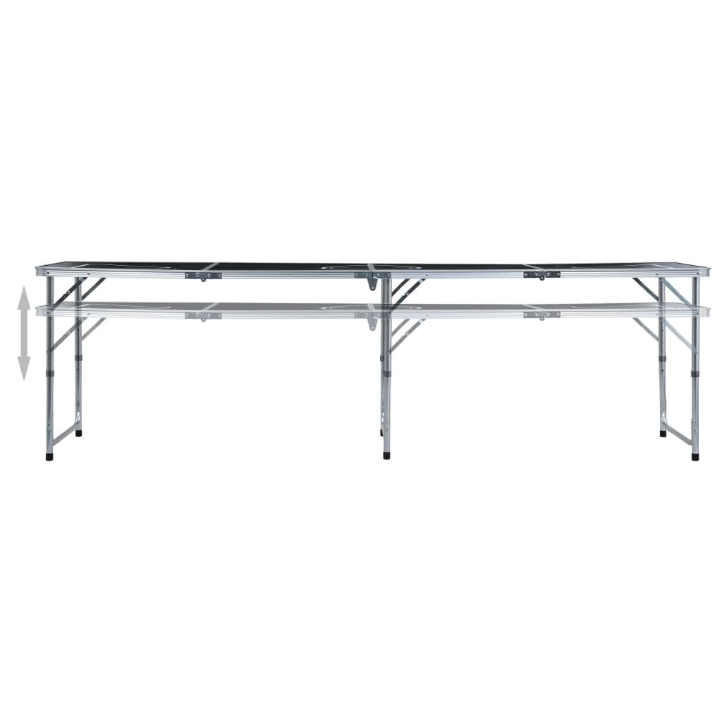 Folding Beer Pong Table 240 cm Black Price