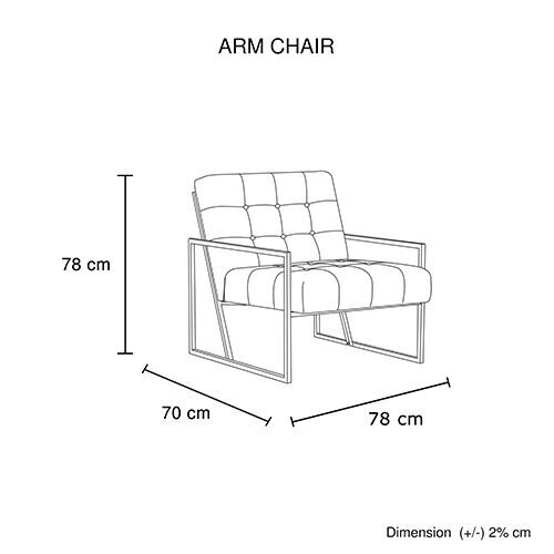 Arm Chair Blue Velvet Price