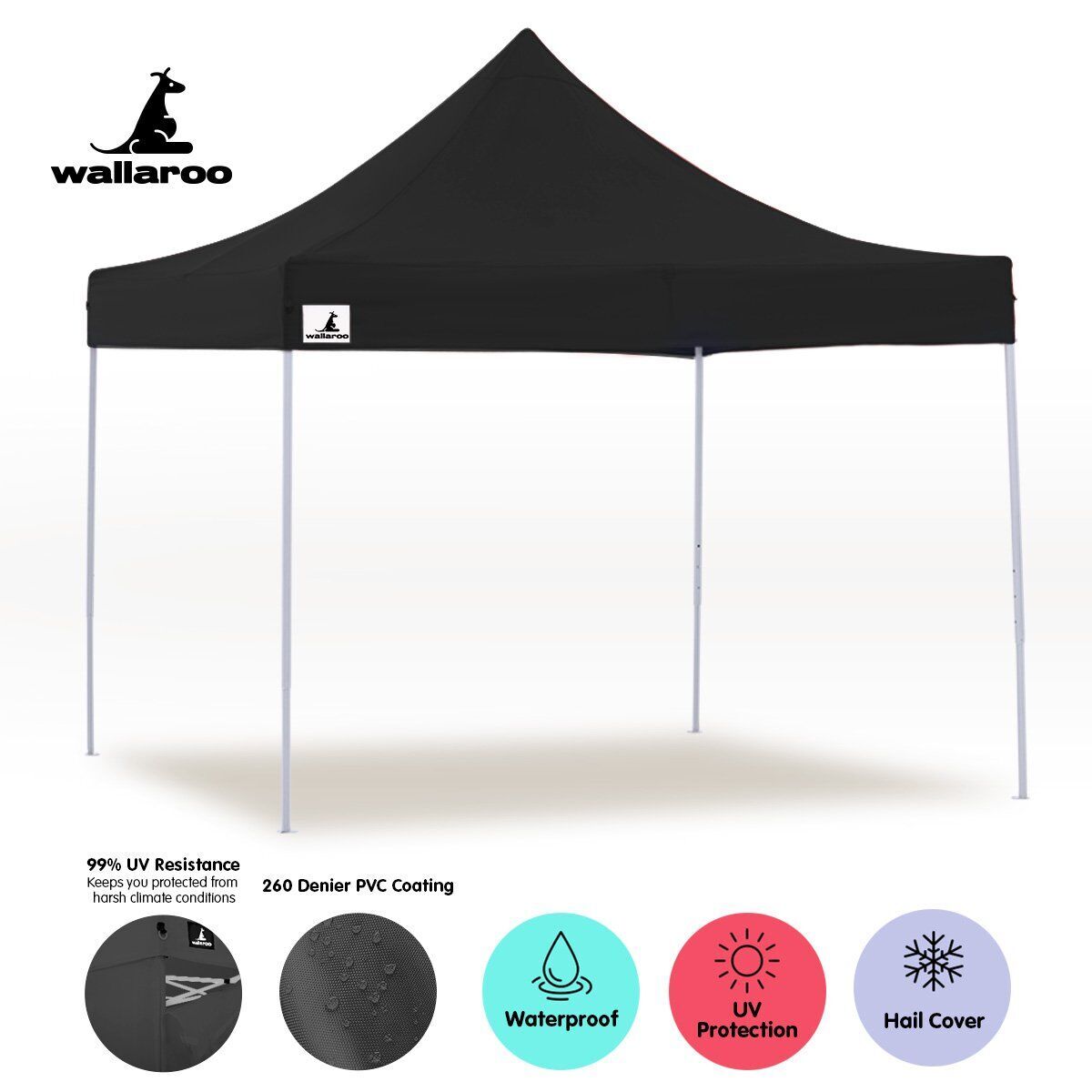 Gazebo Tent Marquee 3x3 PopUp Outdoor Wallaroo Price
