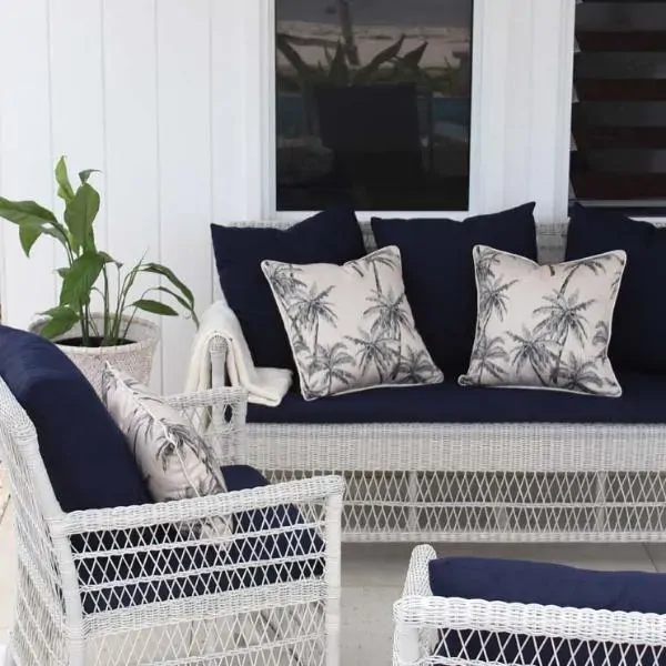 Cushion Cover-With Natural Piping-Castaway Price