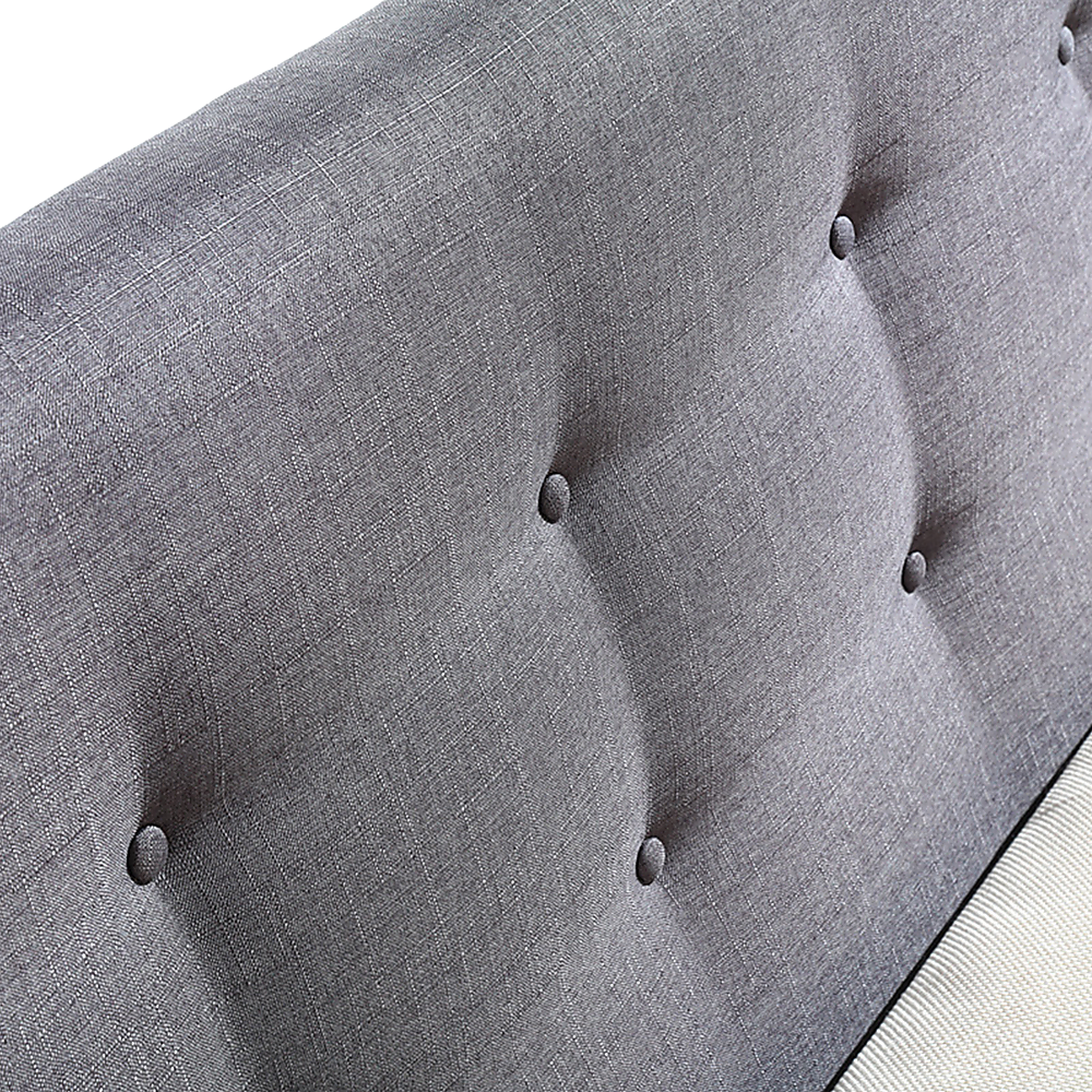 Parilla Fabric Deluxe Bed Frame Grey Price