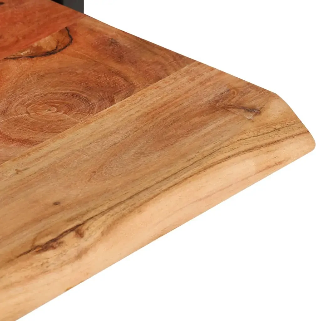 Wall Shelves 2 pcs Solid Wood Acacia and Steel Price