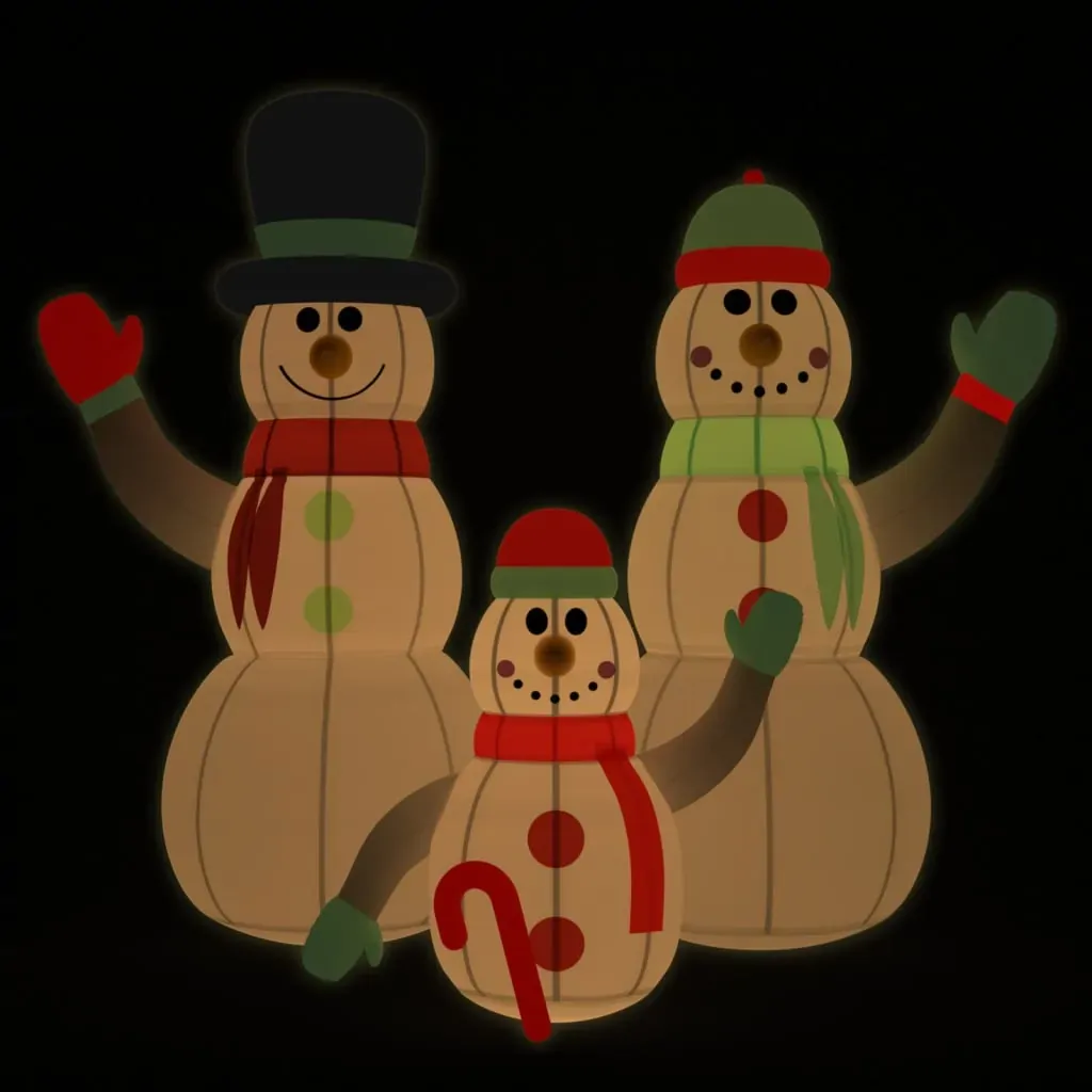 Inflatable Snowman Family with LEDs Price