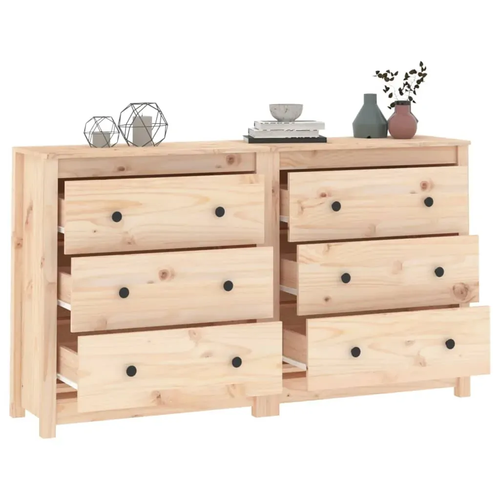 Sideboard 140x35x80 cm Solid Wood Pine Price