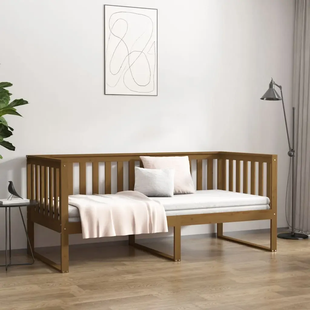 Holtsville Day Bed 90x190 cm Solid Wood Pine Price