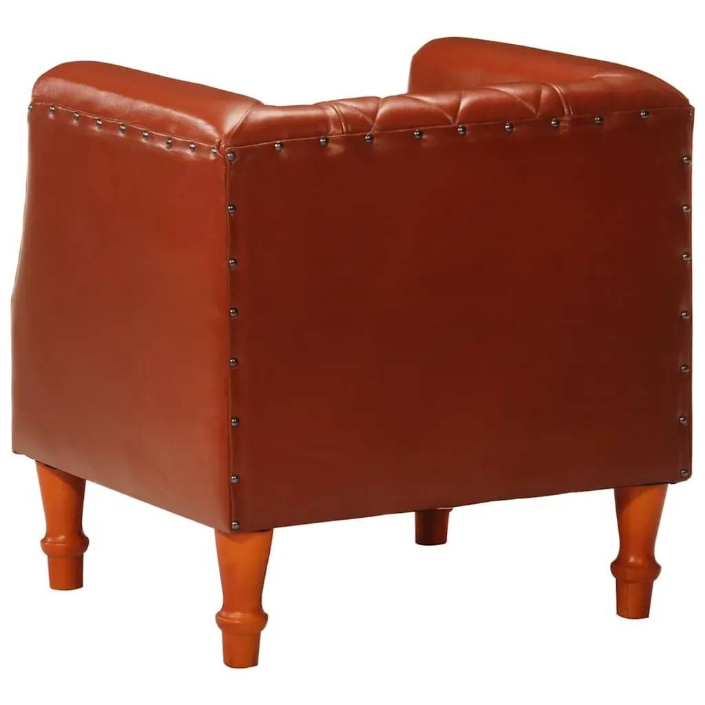 Tub Chair Real Goat Leather Price