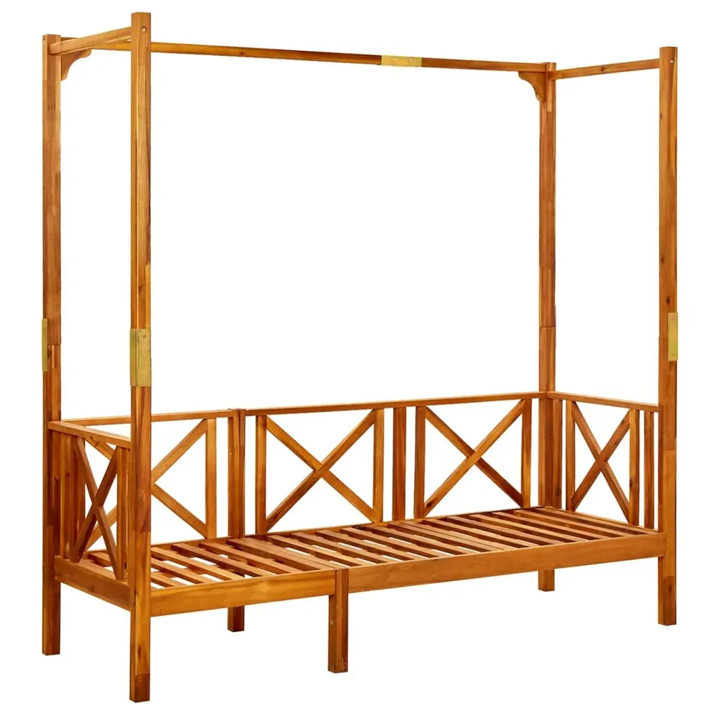 Garden Bench with Canopy Solid Acacia Wood Price