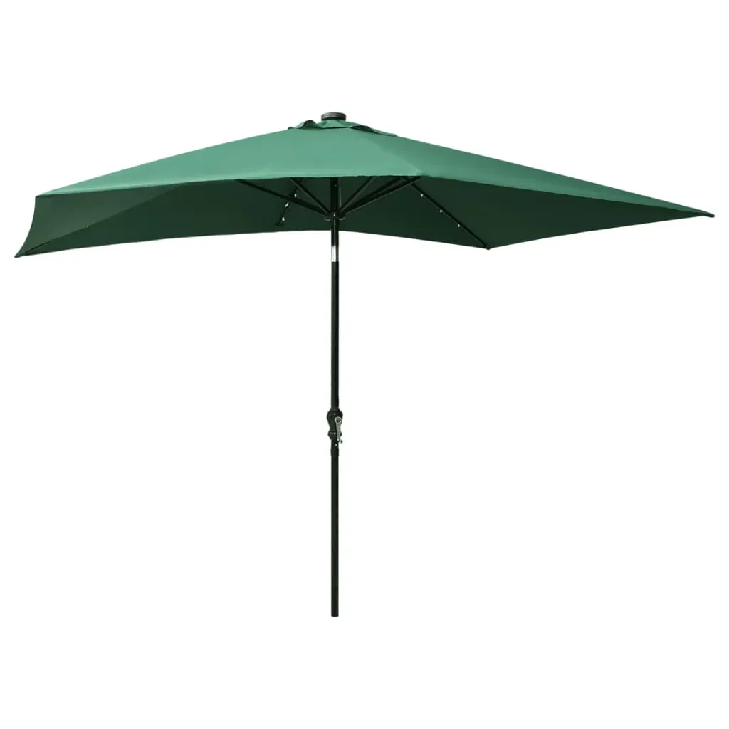 Parasol with LEDs and Steel Pole 2x3 m Price