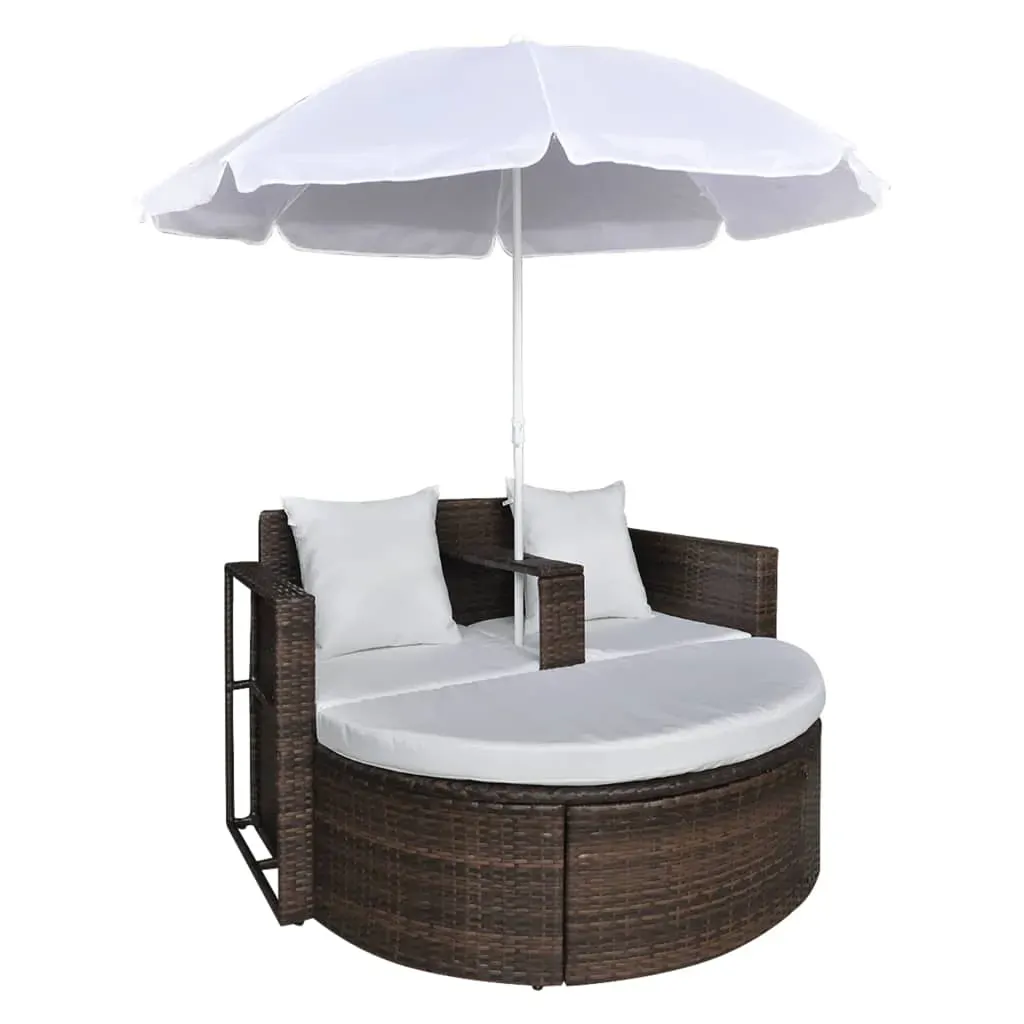 Garden Bed with Parasol Poly Rattan Price