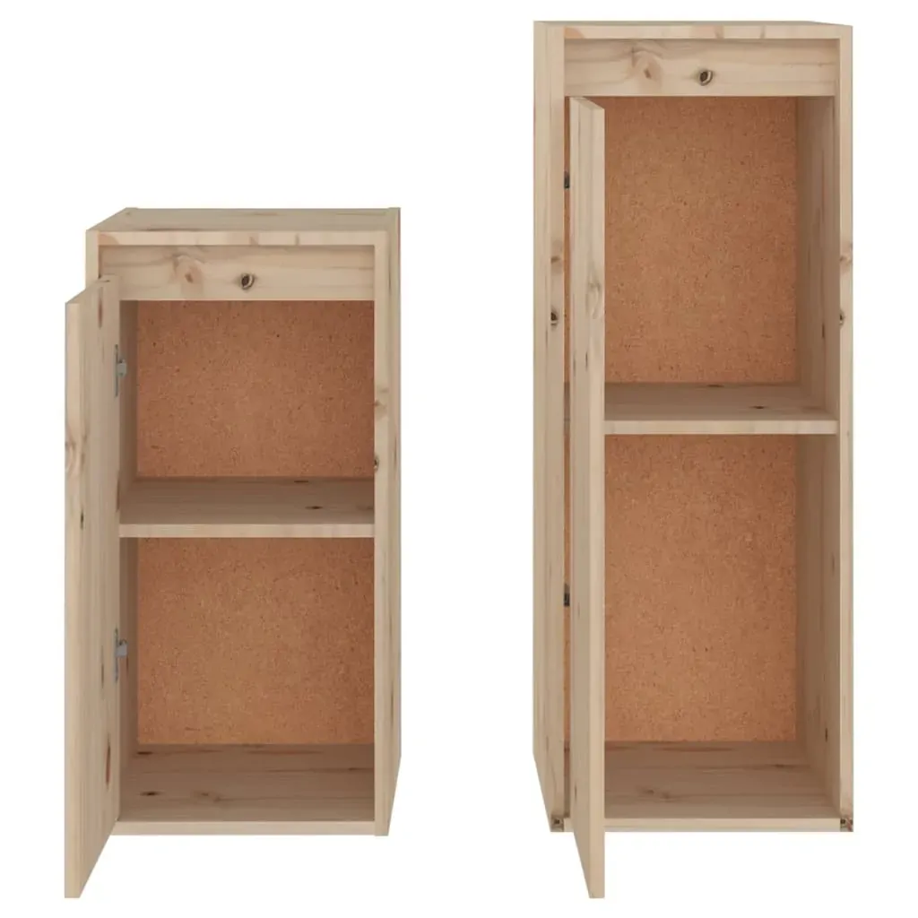 Visalia TV Cabinets 2 pcs Solid Wood Pine Price