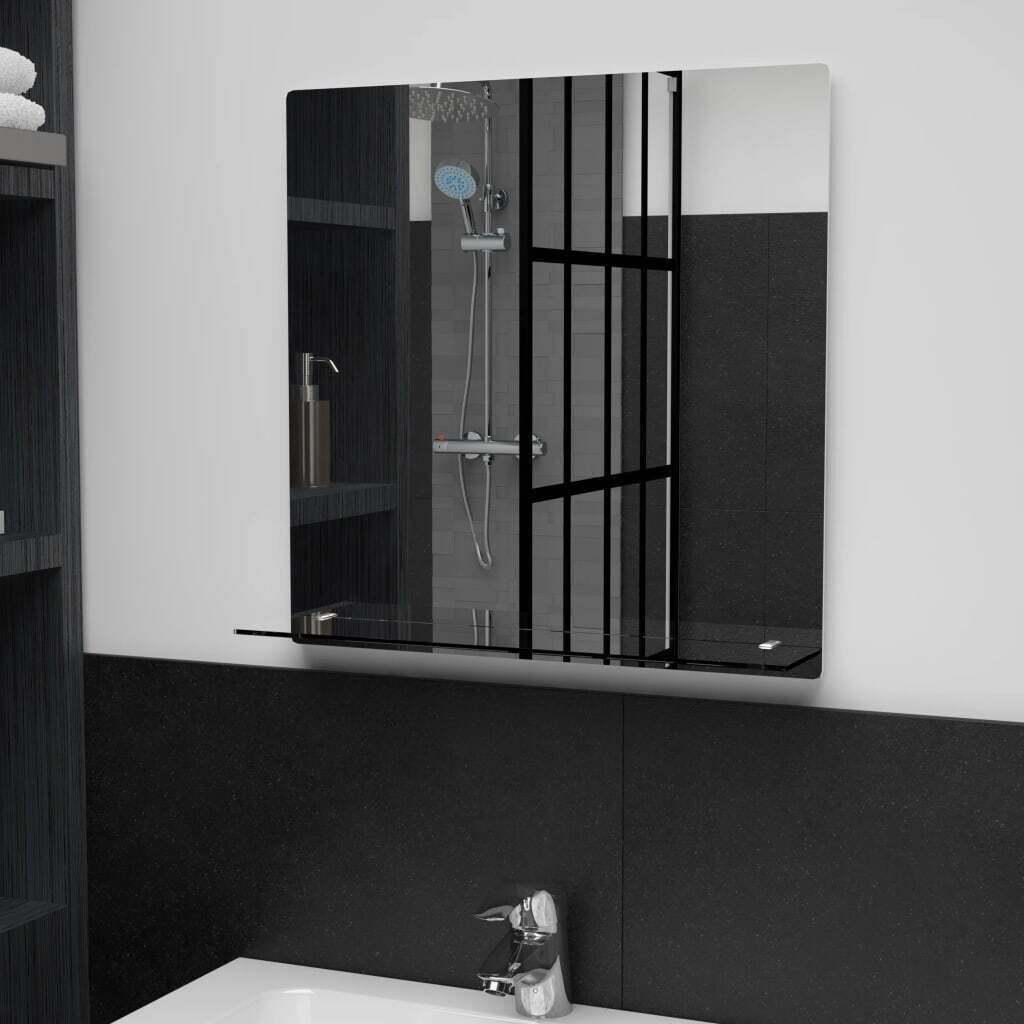 Wall Mirror with Shelf Tempered Glass Price