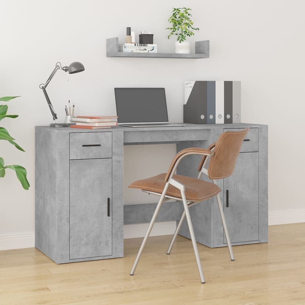 Desk with Cabinet Engineered Wood Price