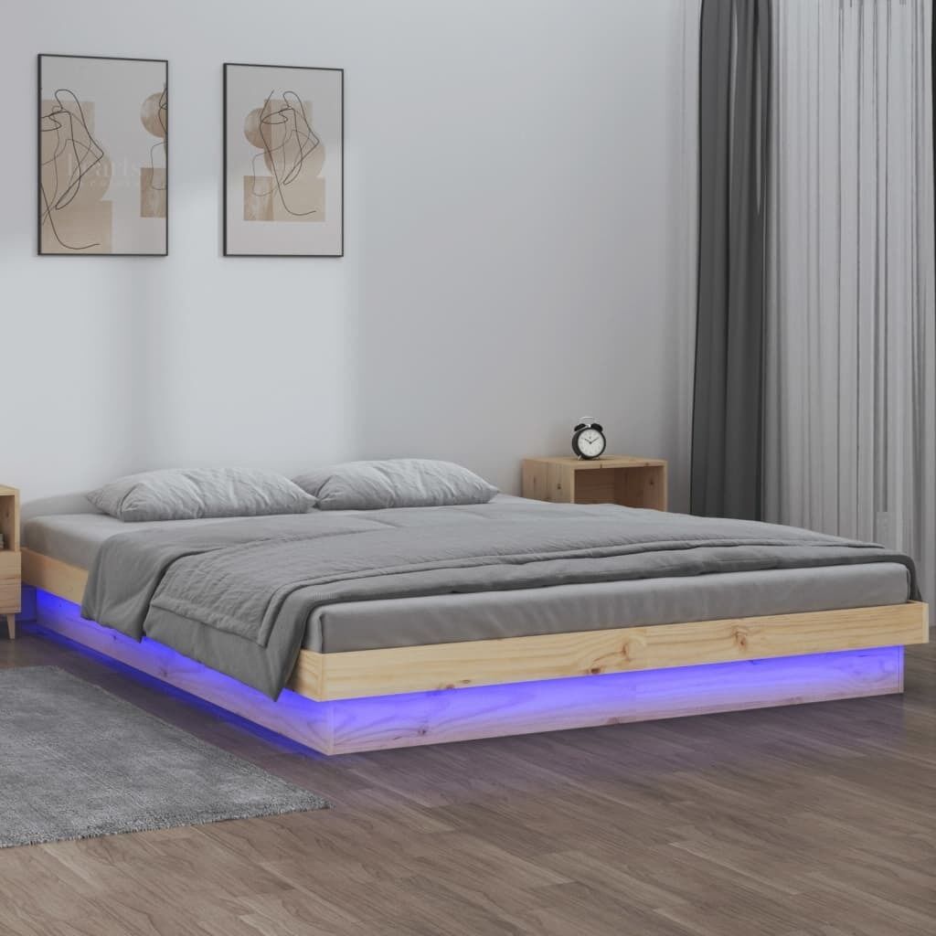 LED Bed Frame Solid Wood Price