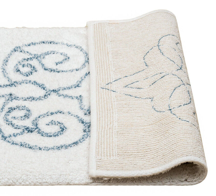 Cotton Medallion Tufted Non Slip Jacquard Bath mat Price
