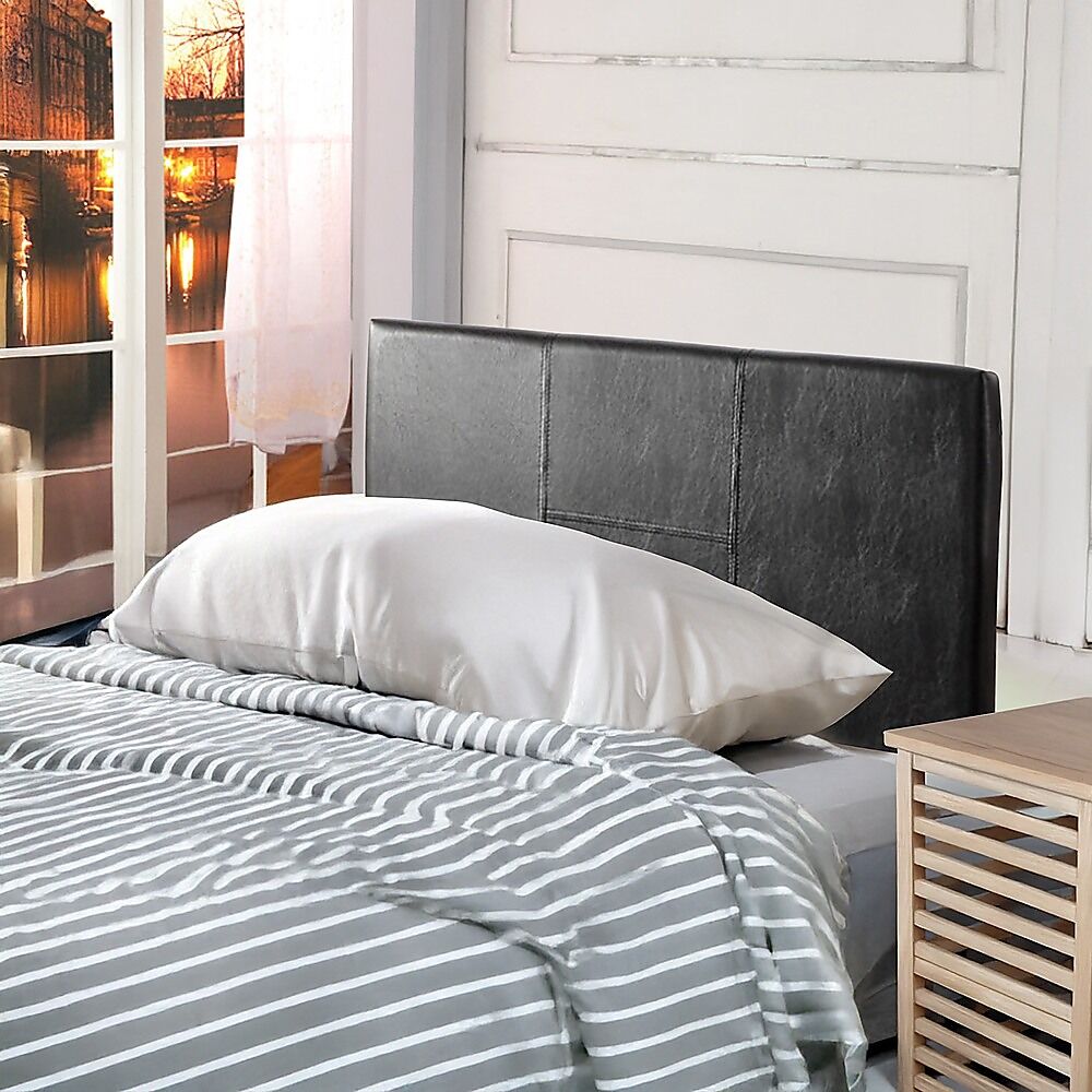 PU Leather Single Bed Headboard Bedhead - Black Price