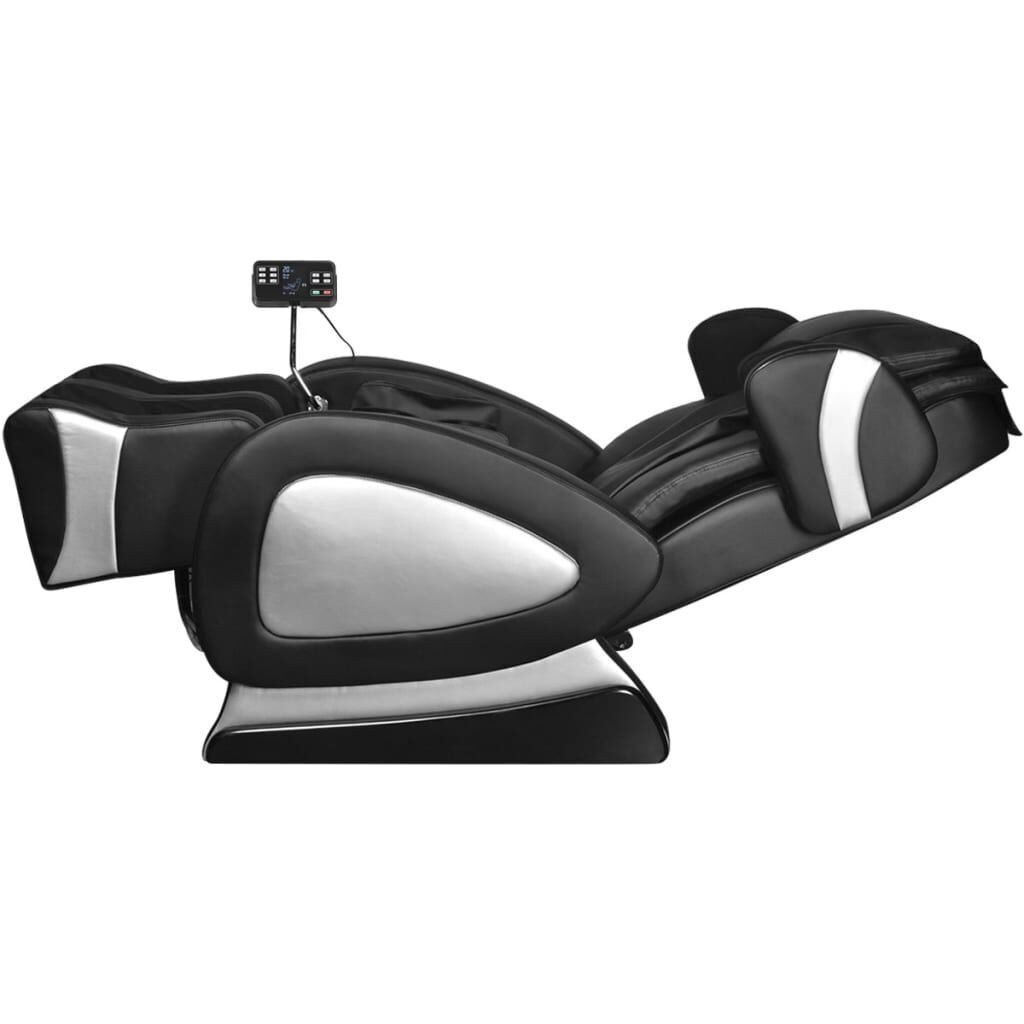 Massage Chair with Super Screen Black Faux Leather Price