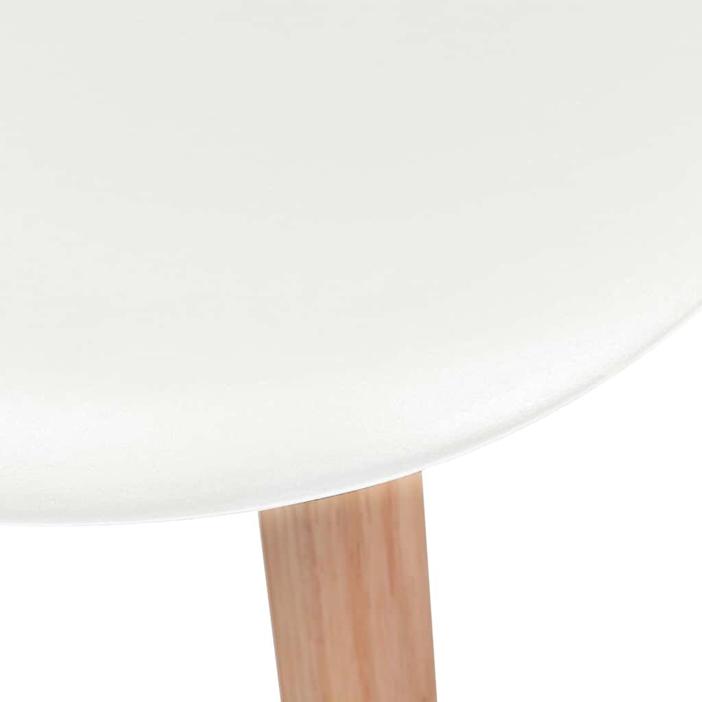 Dining Chairs 6 pcs White Plastic Price
