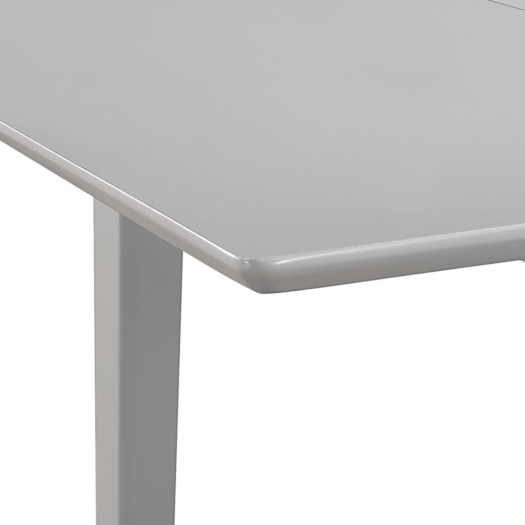 Extendable Dining Table Grey (80-120)x80x74 cm MDF Price