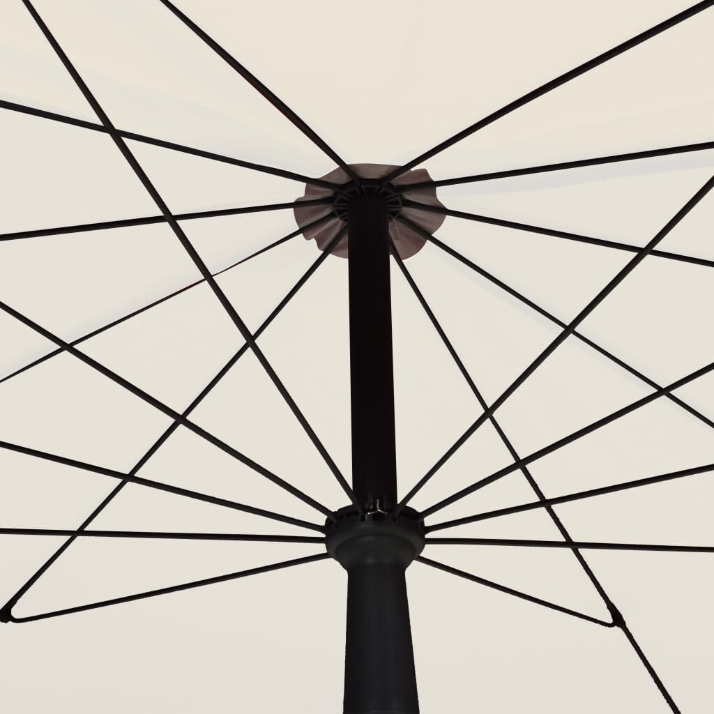 Garden Parasol with Pole 200x130 cm Sand Price