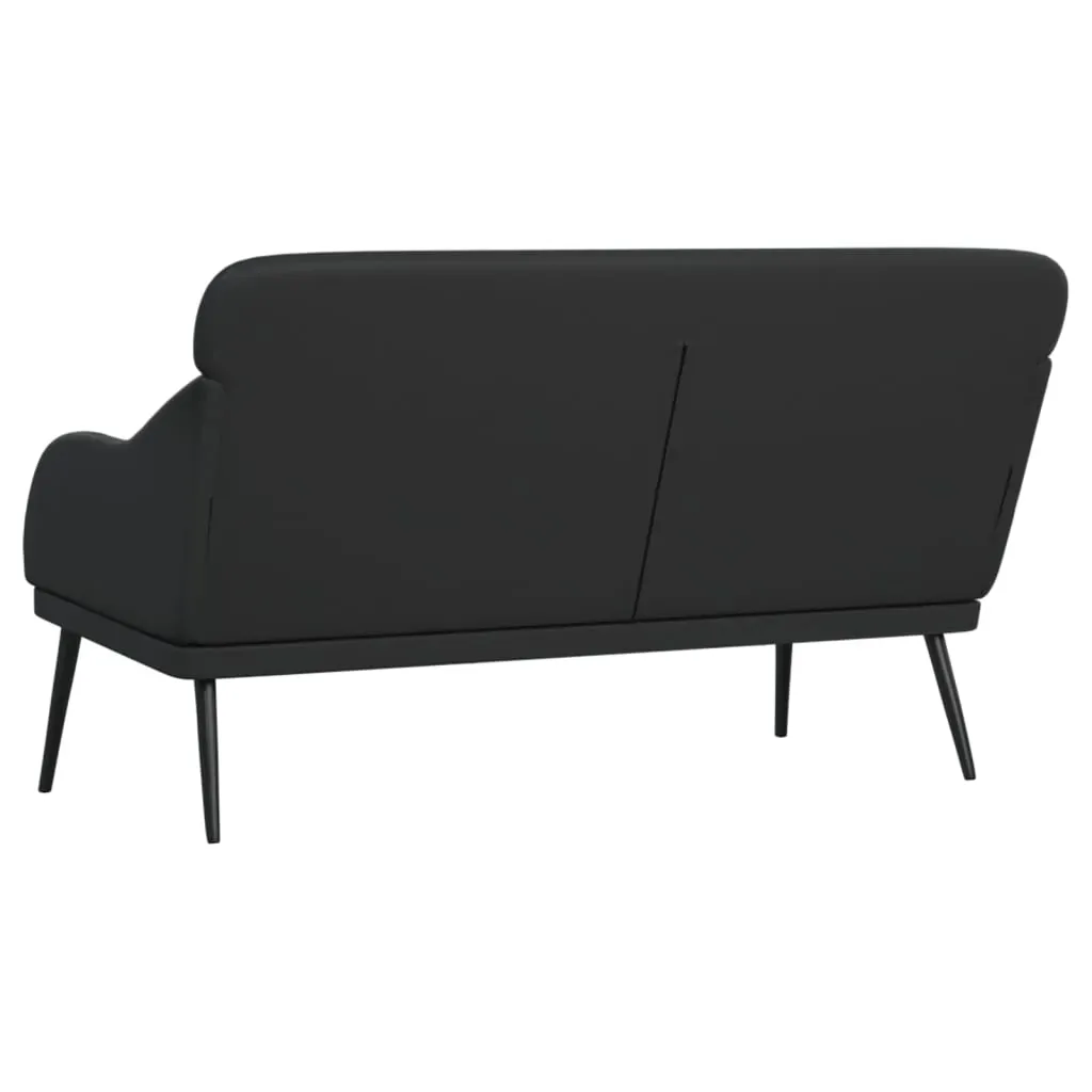 Bench Black 110x76x80 cm Faux Leather Price