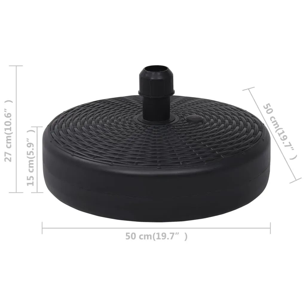 Umbrella Base Sand/Water Filled 24 L Black Price