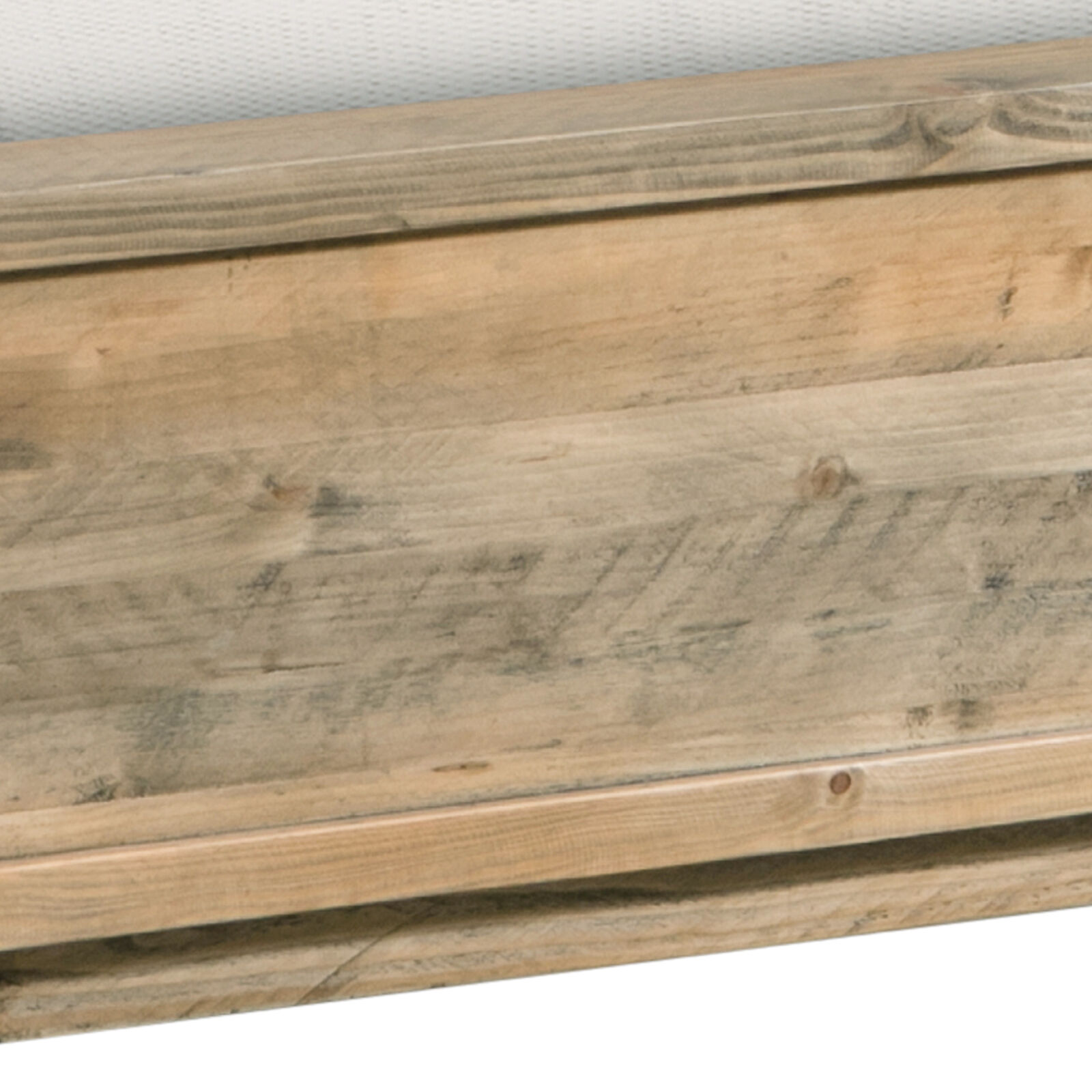 King Size Wooden Bed Frame in Solid Wood Antique Design Light Brown Price