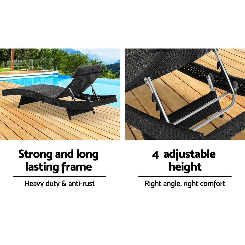 Outdoor Wicker Sun Lounge Price