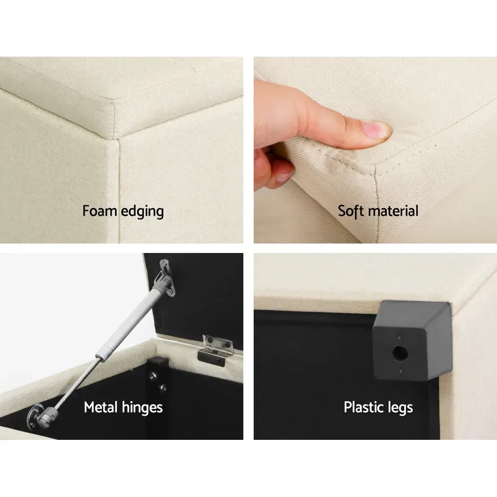 Large Fabric Storage Ottoman Price