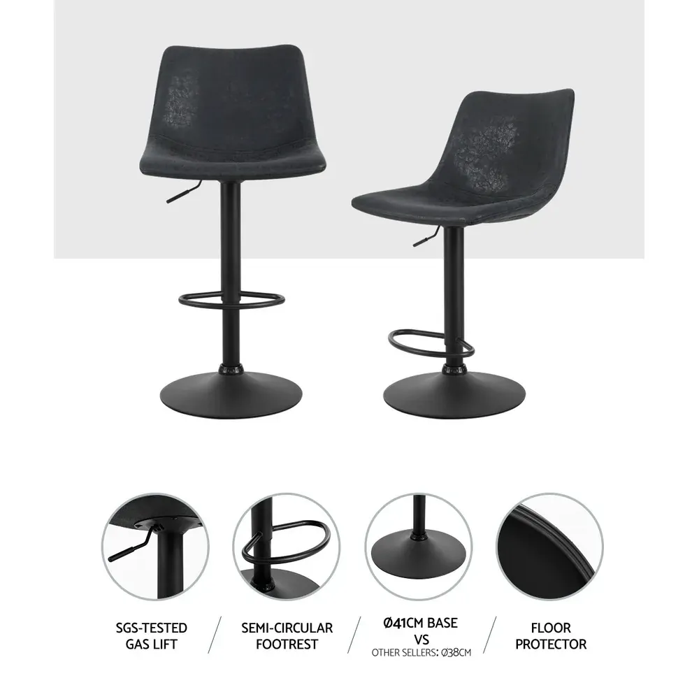 Set of 2 Bar Stools Gas Lift Price