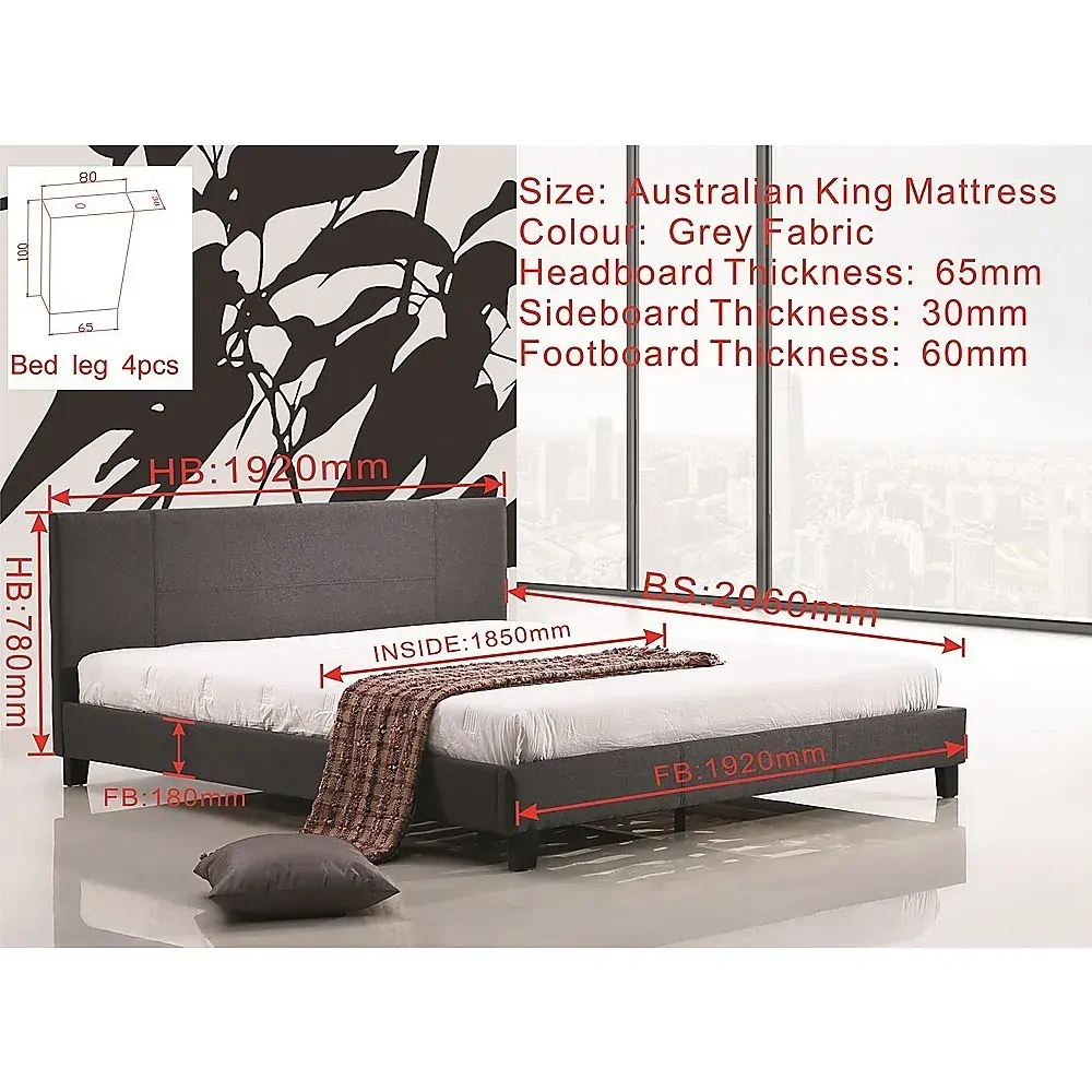 Netley Fabric Bed Frame Price