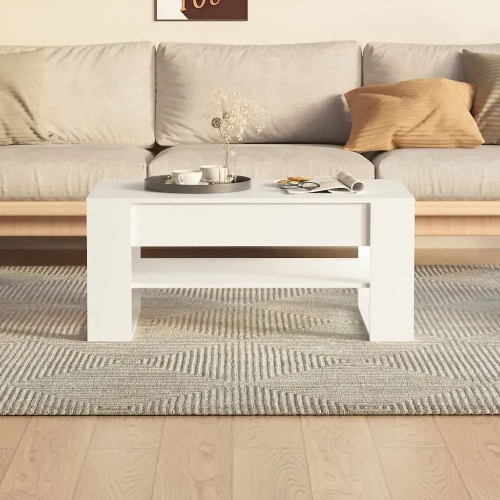 Coffee Table 102x55x45 cm Engineered Wood Price