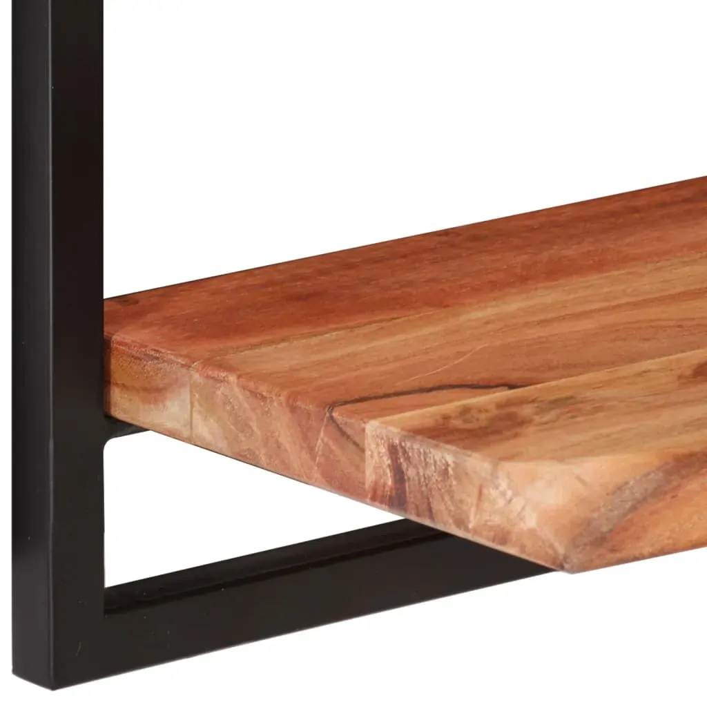 Wall Shelves 2 pcs Solid Wood Acacia and Steel Price