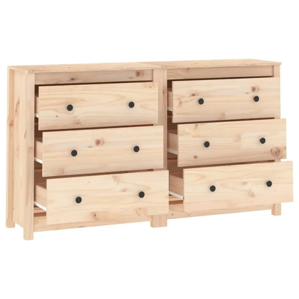 Sideboard 140x35x80 cm Solid Wood Pine Price