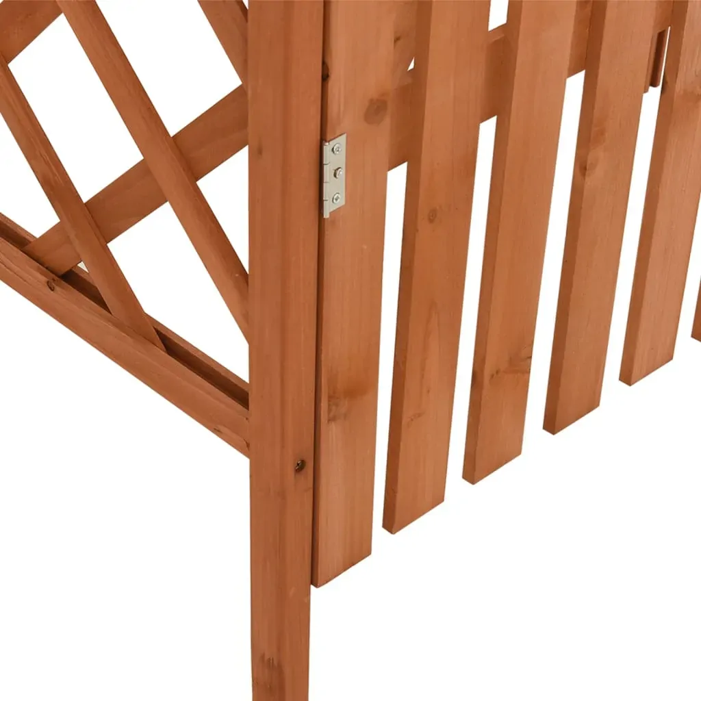 Pergola with Gate 116x40x204 cm Solid Firwood Price