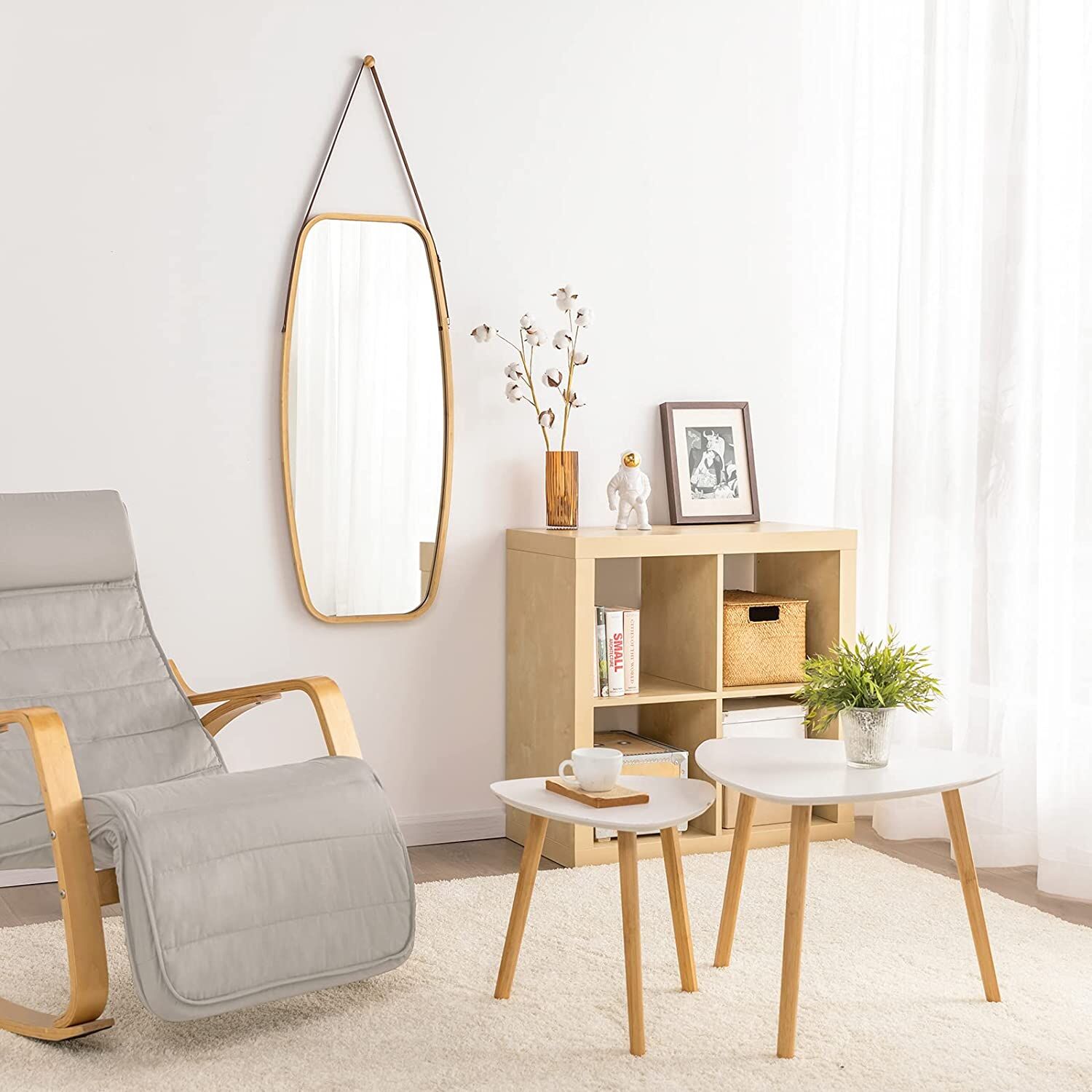 Set of 2 White Side Nesting Tables Price