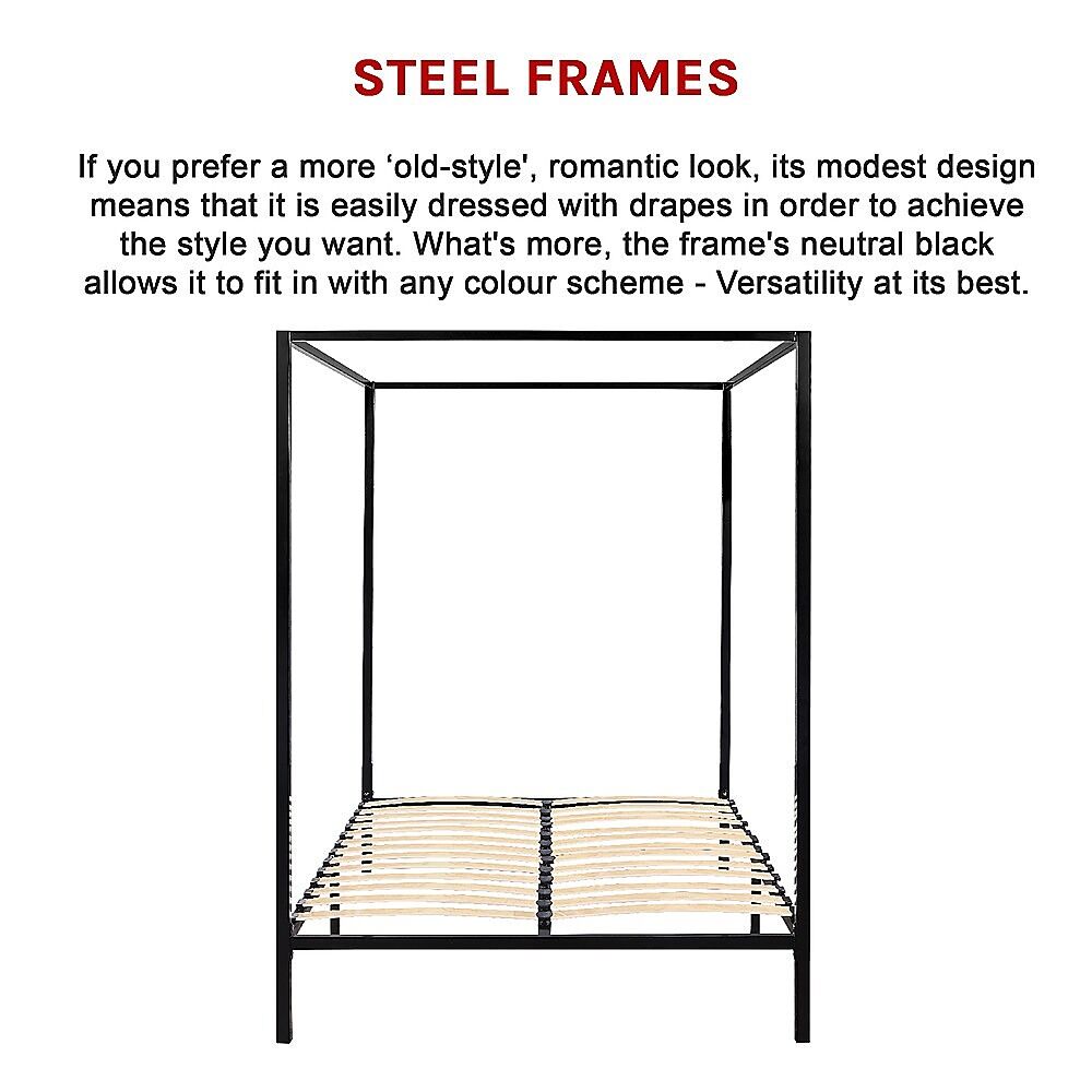 4 Four Poster Double Bed Frame Price