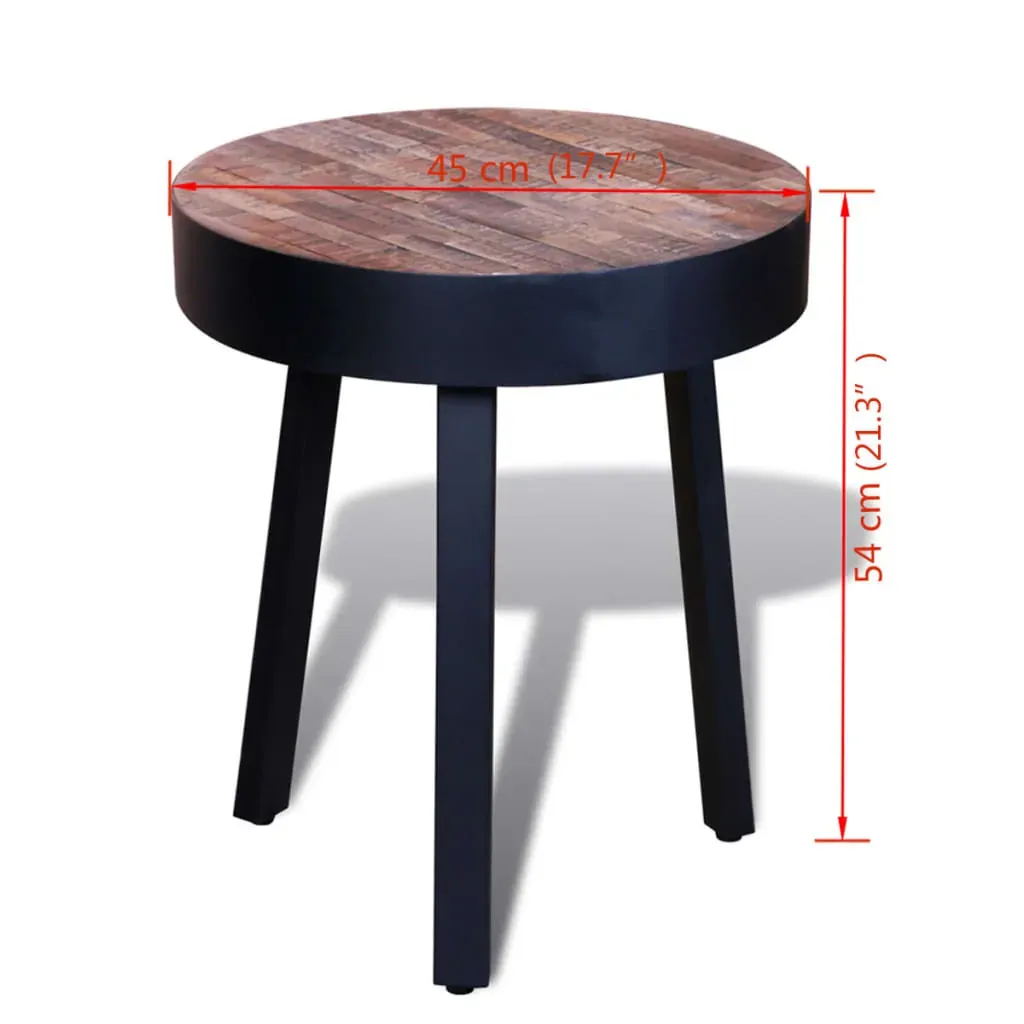 End Table Round Reclaimed Teak Wood Price