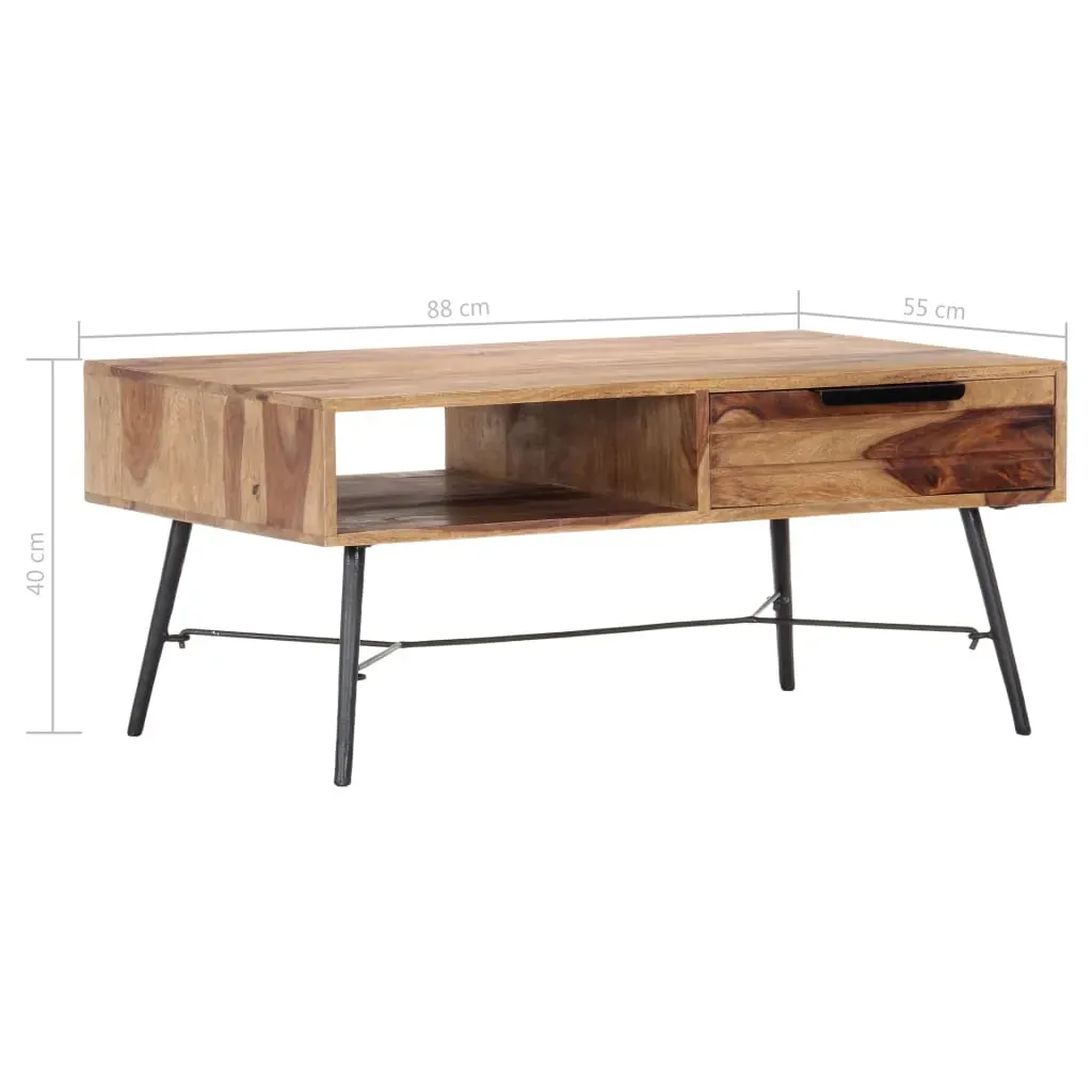 Coffee Table 88x55x40 cm Solid Acacia Wood Price