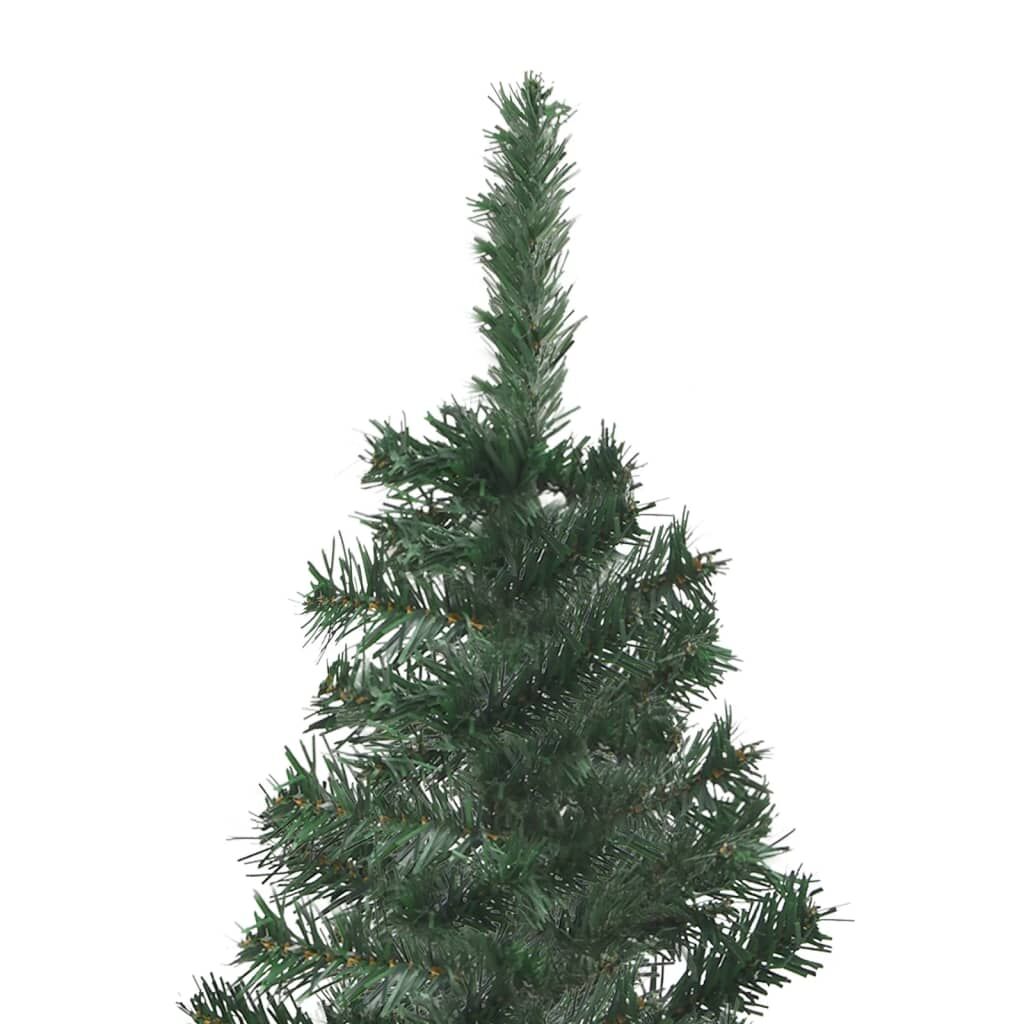Corner Artificial Pre-lit Christmas Tree Green 150 cm PVC Price